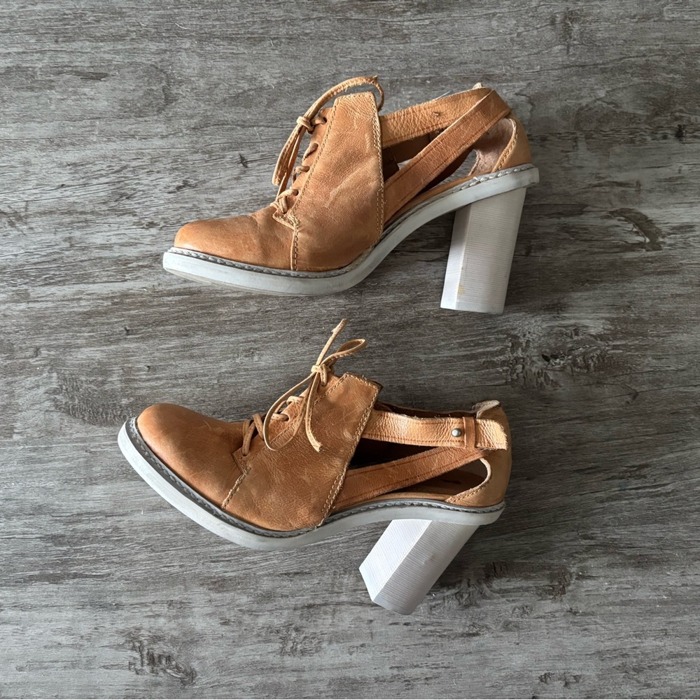 Schuler & Sons Philadelphia Heels Sade Leather Oxford Shoes Women 6 Academia 70s